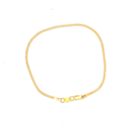 22ct Gold Fine Curb Chain Bracelet