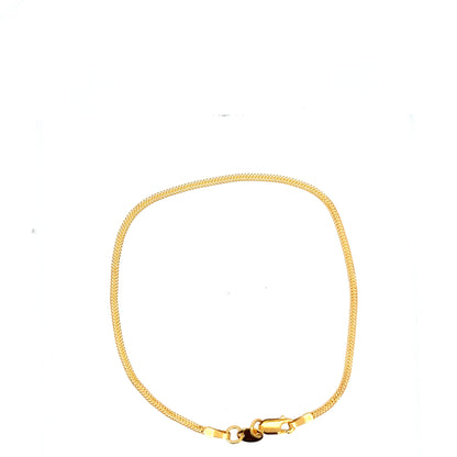 22ct Gold Fine Curb Chain Bracelet