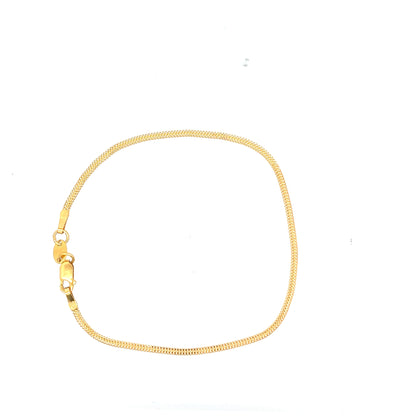 22ct Gold Fine Curb Chain Bracelet