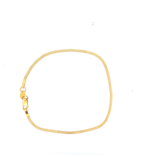 22ct Gold Fine Curb Chain Bracelet