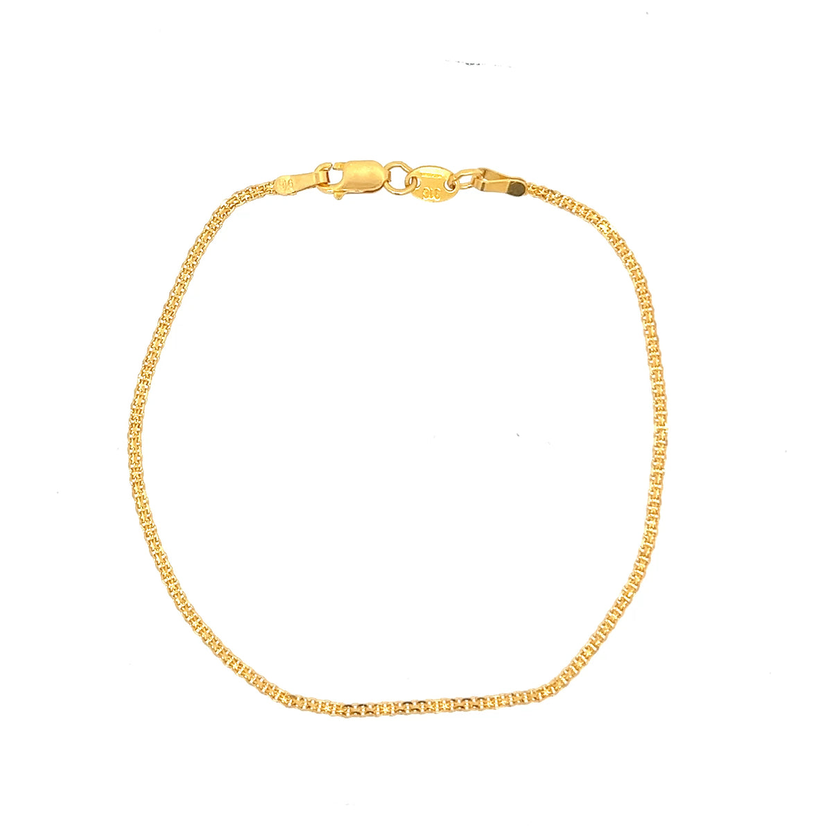 22ct Gold Fine Textured Link Bracelet