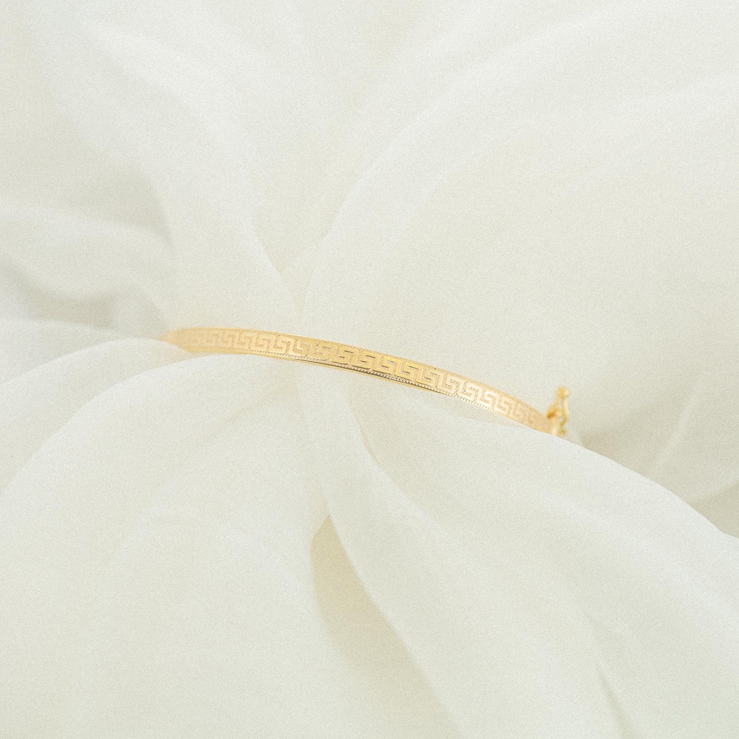 9ct Yellow Gold Greek Key Bangle