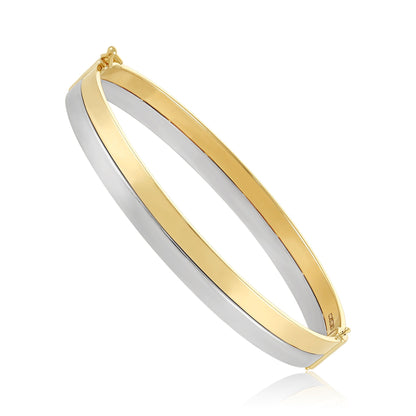 9ct Gold Two Tone Bangle