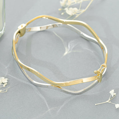9ct Gold Two Tone Bangle