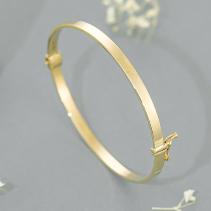 9ct Yellow Gold Plain Bangle