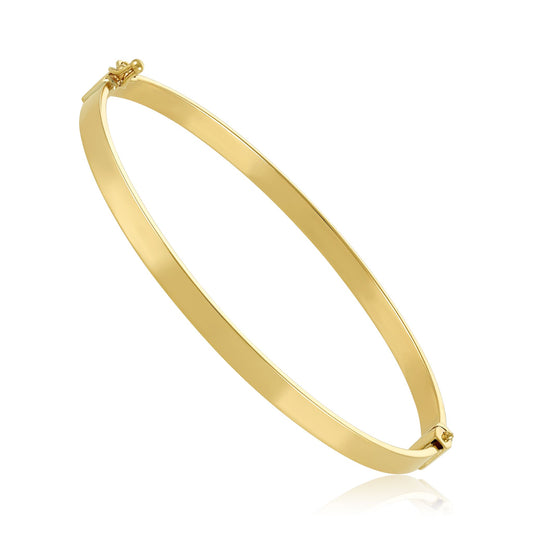 9ct Yellow Gold Plain Bangle