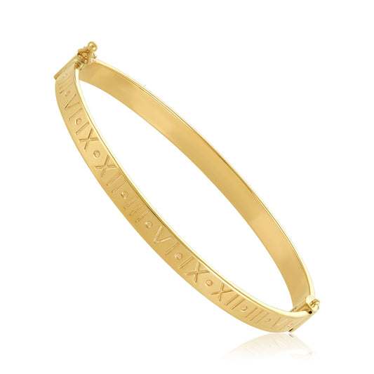 9ct Yellow Gold Greek Style Bangle