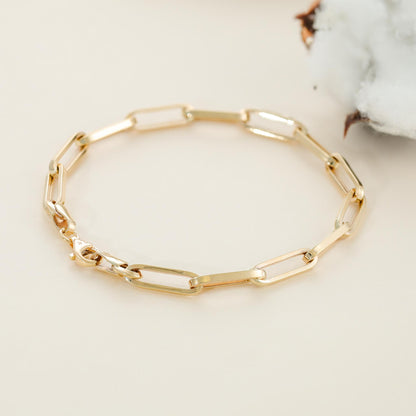 9ct Yellow Gold Chain Detail Bracelet