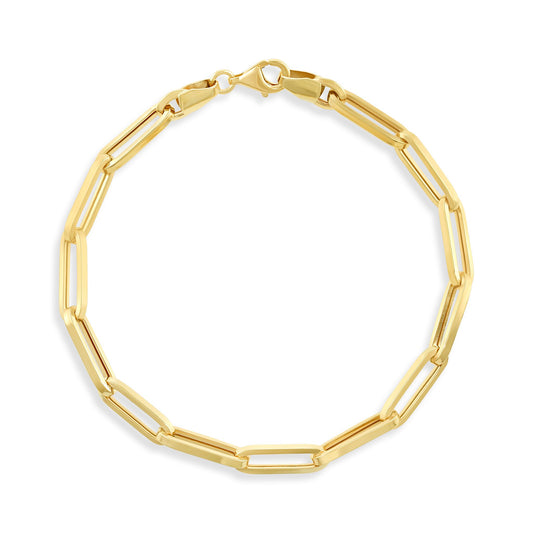 9ct Yellow Gold Chain Detail Bracelet