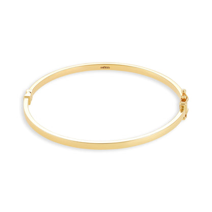 9ct Yellow Gold Plain Bangle