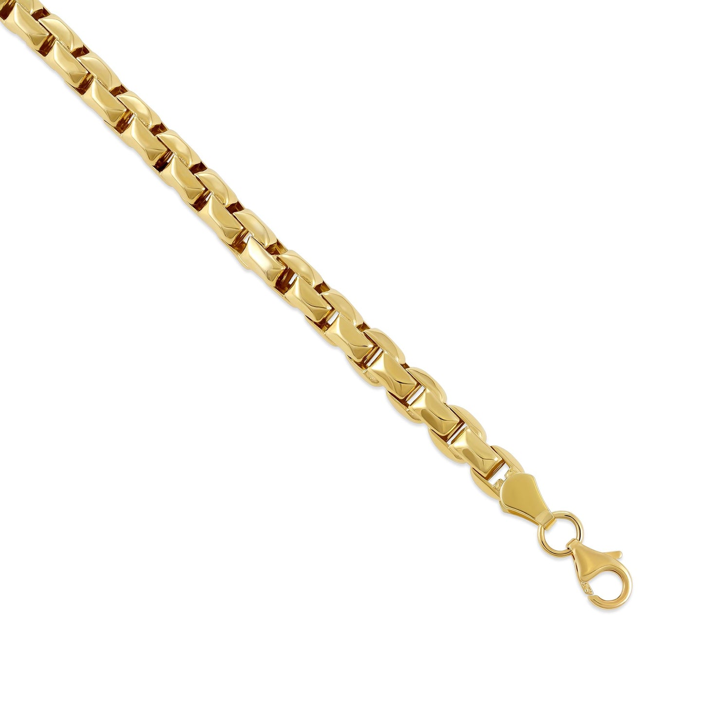 9ct Yellow Gold Box Chain Bracelet