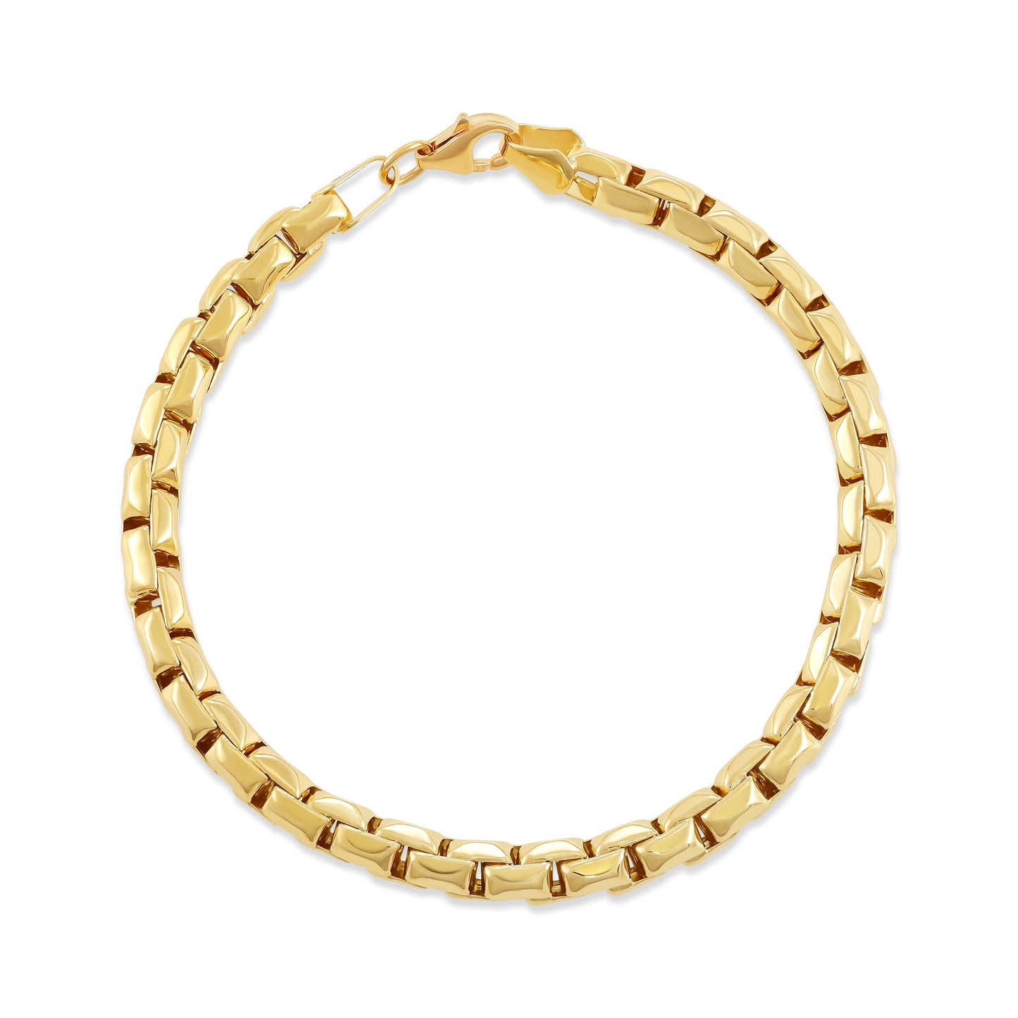 9ct Yellow Gold Box Chain Bracelet