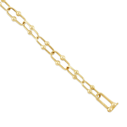 9ct Yellow Gold Ball Style Bracelet
