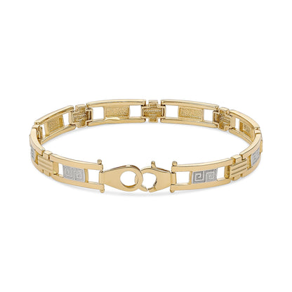 14ct Yellow Gold Fancy Greek Bracelet