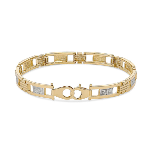 14ct Yellow Gold Fancy Greek Bracelet