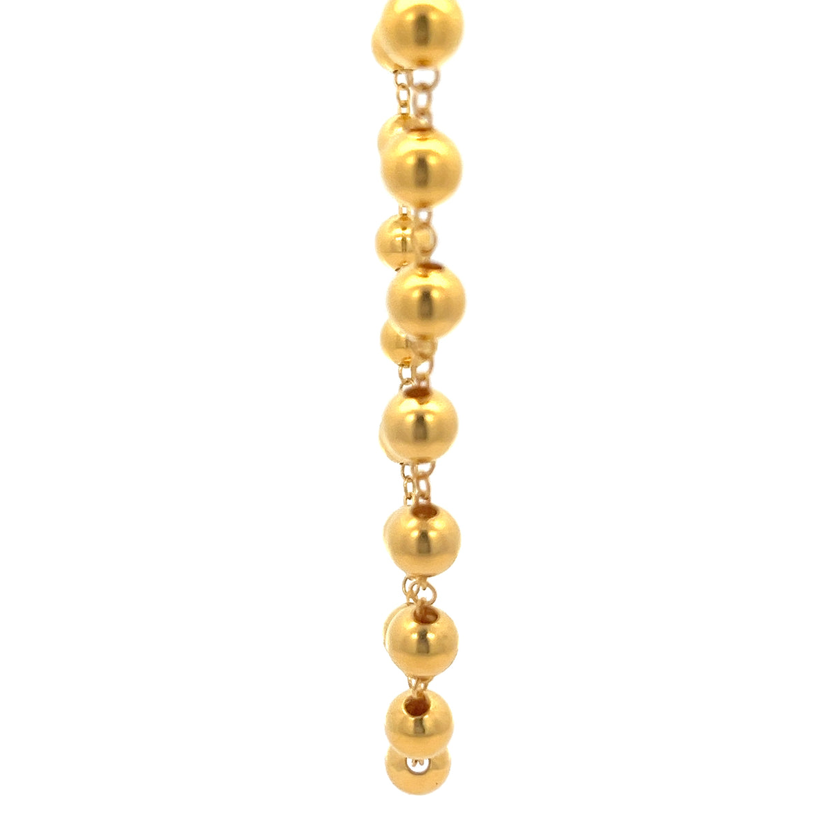 22ct Gold Spherical Bead Link Chain