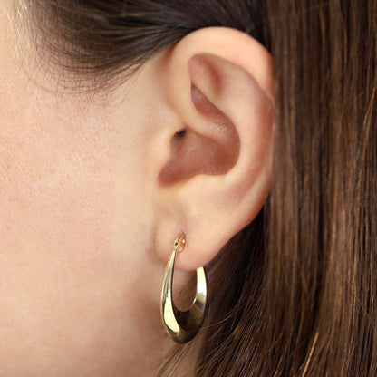 9ct Yellow Gold Hoop Earrings