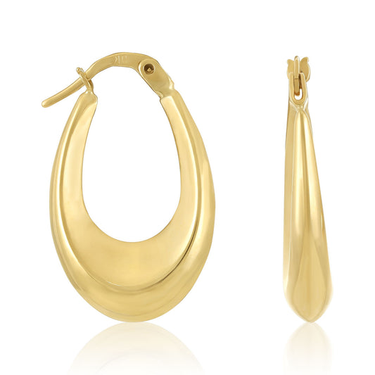 9ct Yellow Gold Hoop Earrings