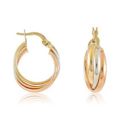 9ct Yellow Gold Small Hoop Earrings