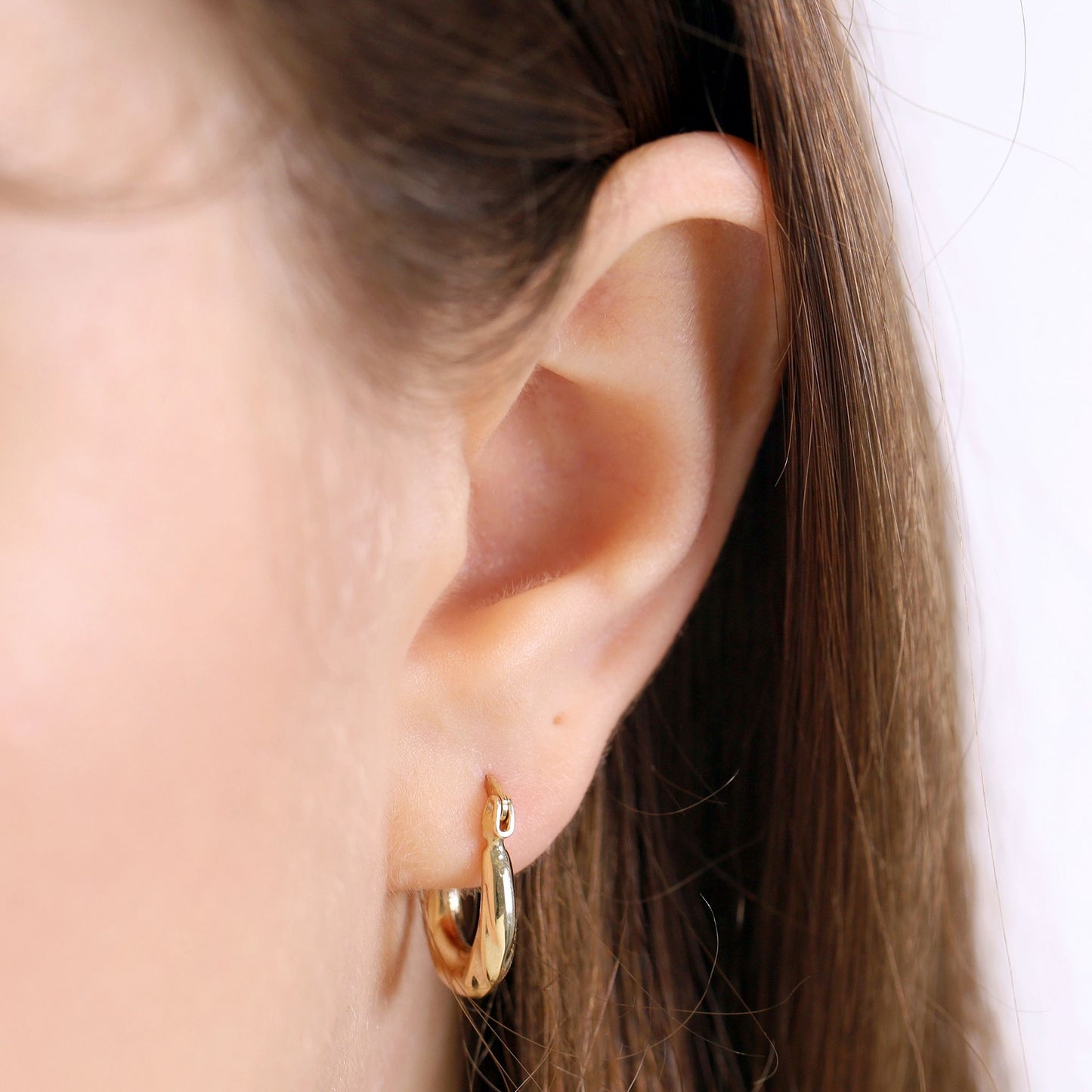 9ct Yellow Gold Huggie Hoop Earrings