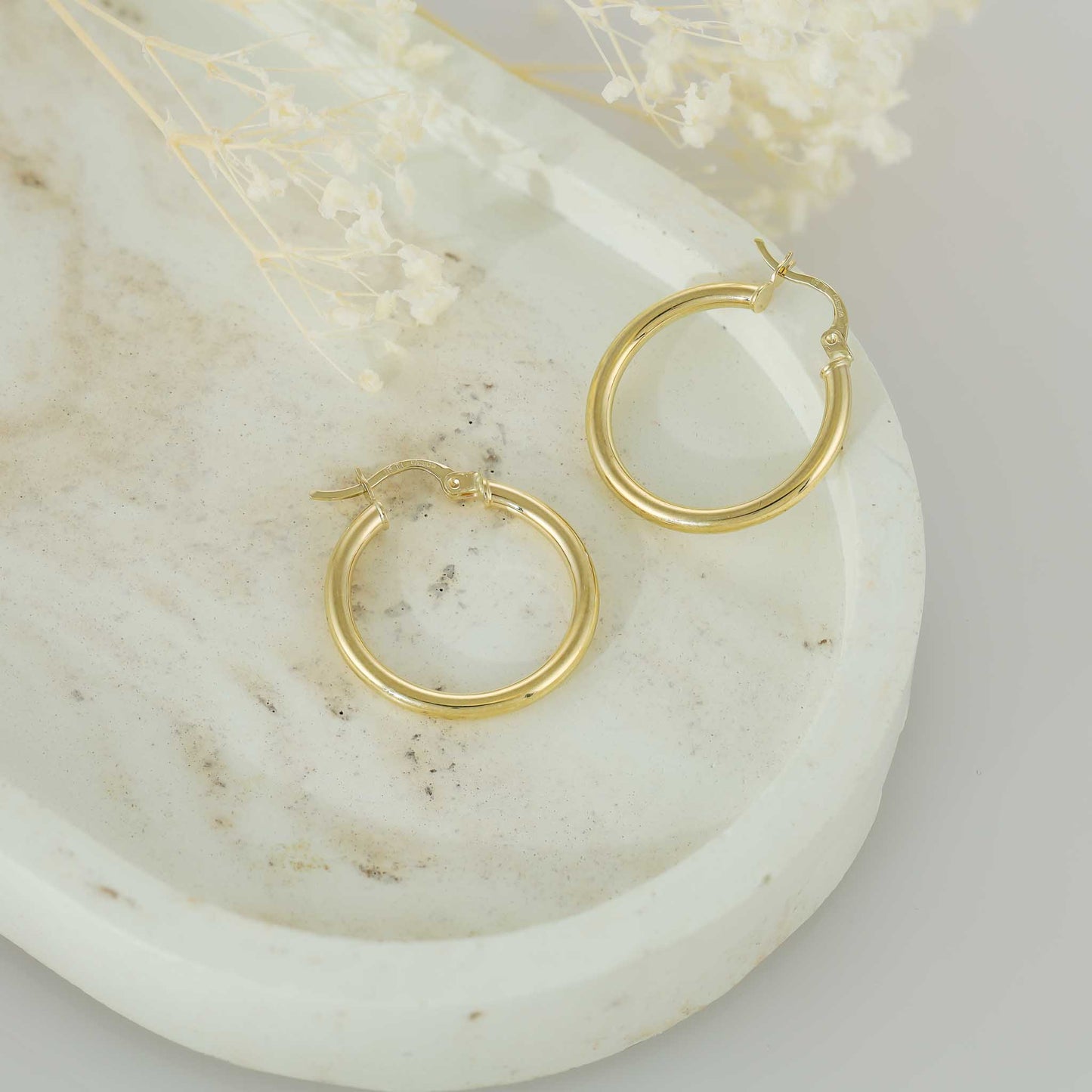 14ct Yellow Gold Hoop Earrings