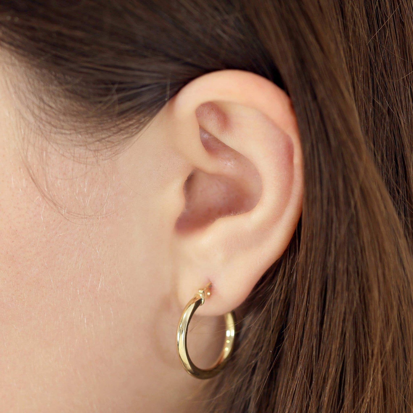 14ct Yellow Gold Hoop Earrings