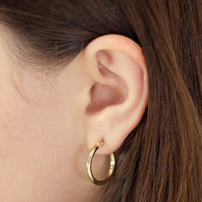 14ct Yellow Gold Hoop Earrings