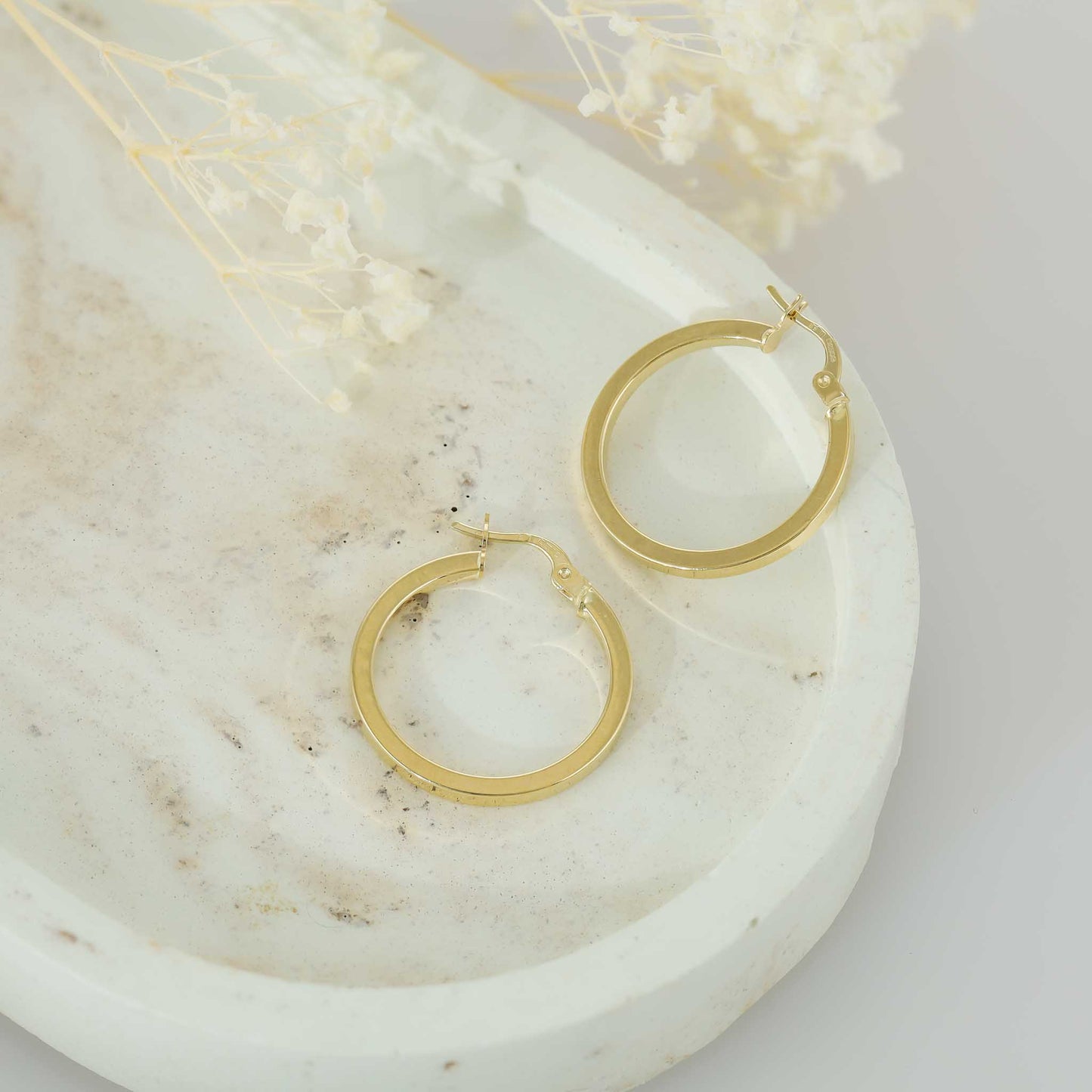14ct Yellow Gold Hoop Earrings