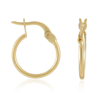 14ct Yellow Gold Huggie Hoop Earrings