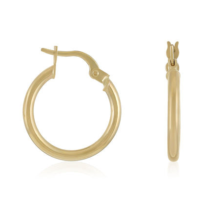 14ct Yellow Gold Hoop Earrings