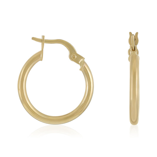 14ct Yellow Gold Hoop Earrings