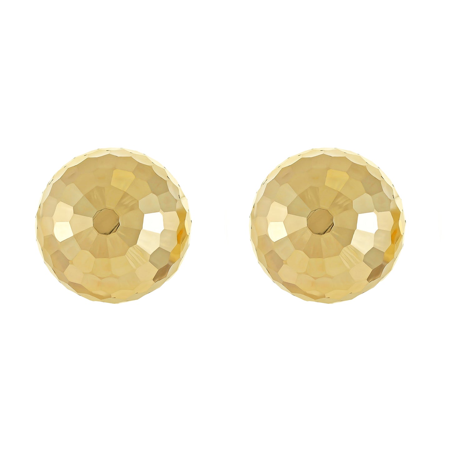 9ct Gold Oversized Disco Ball Studs