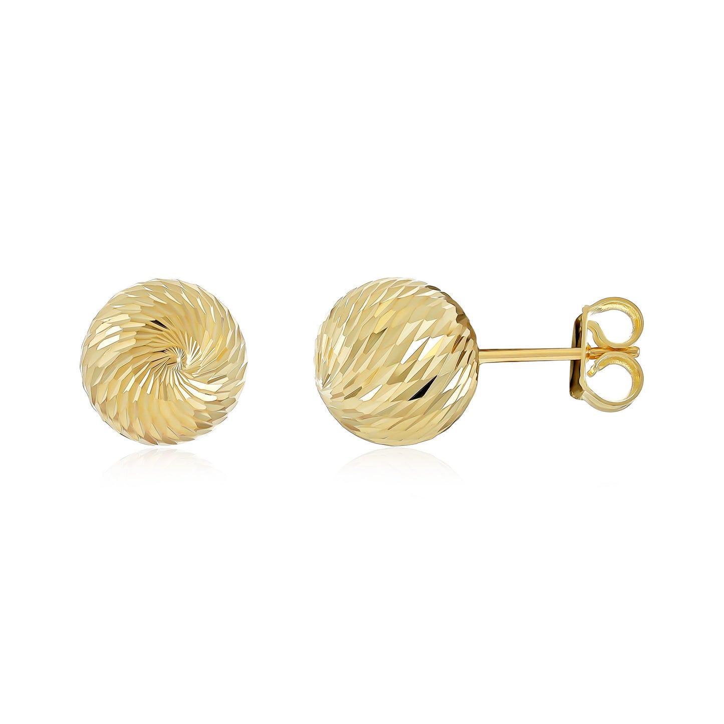 9ct Yellow Gold Ball Stud Earrings
