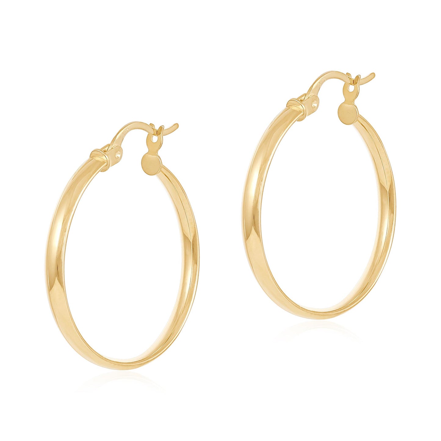9ct Yellow Gold Hoop Earrings