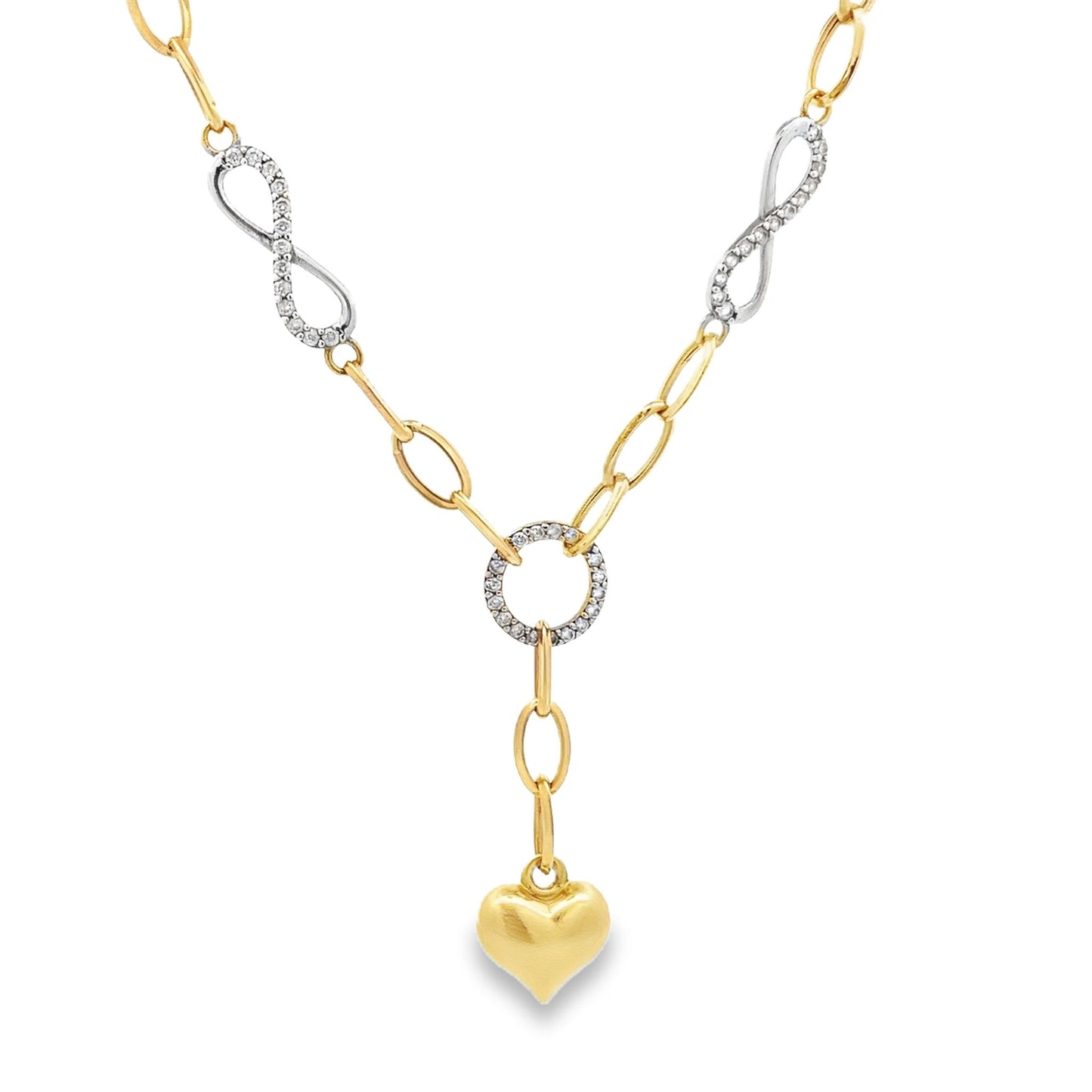 14ct multicolour gold pre-loved necklace FCA06011568-1
