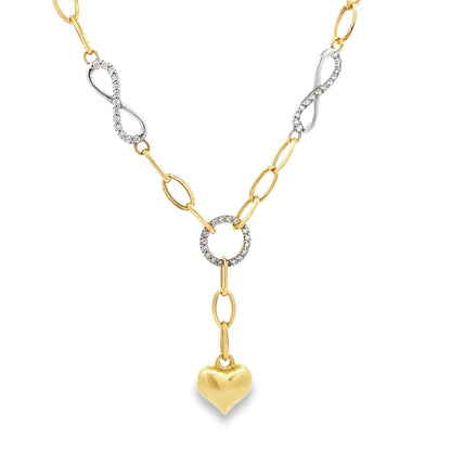 14ct multicolour gold pre-loved necklace FCA06011568-1