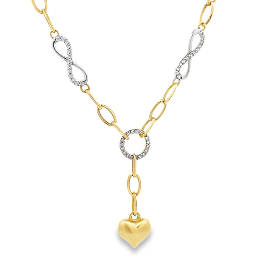 14ct multicolour gold pre-loved necklace FCA06011568-1