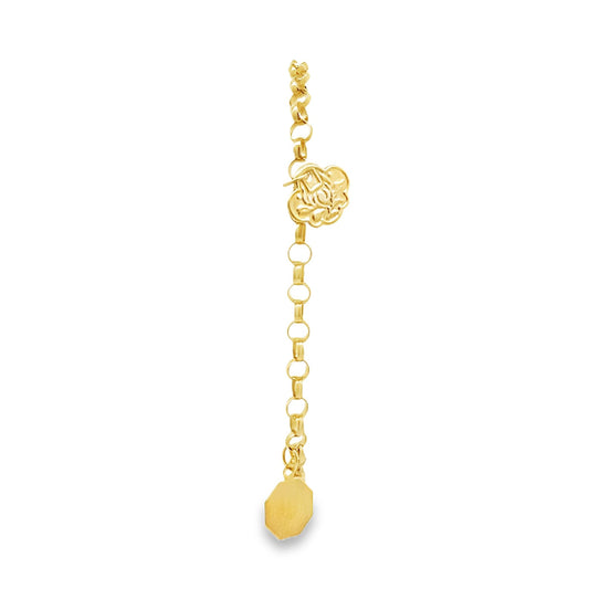 22ct yellow gold second-hand bracelet with charms FCA08002217-16