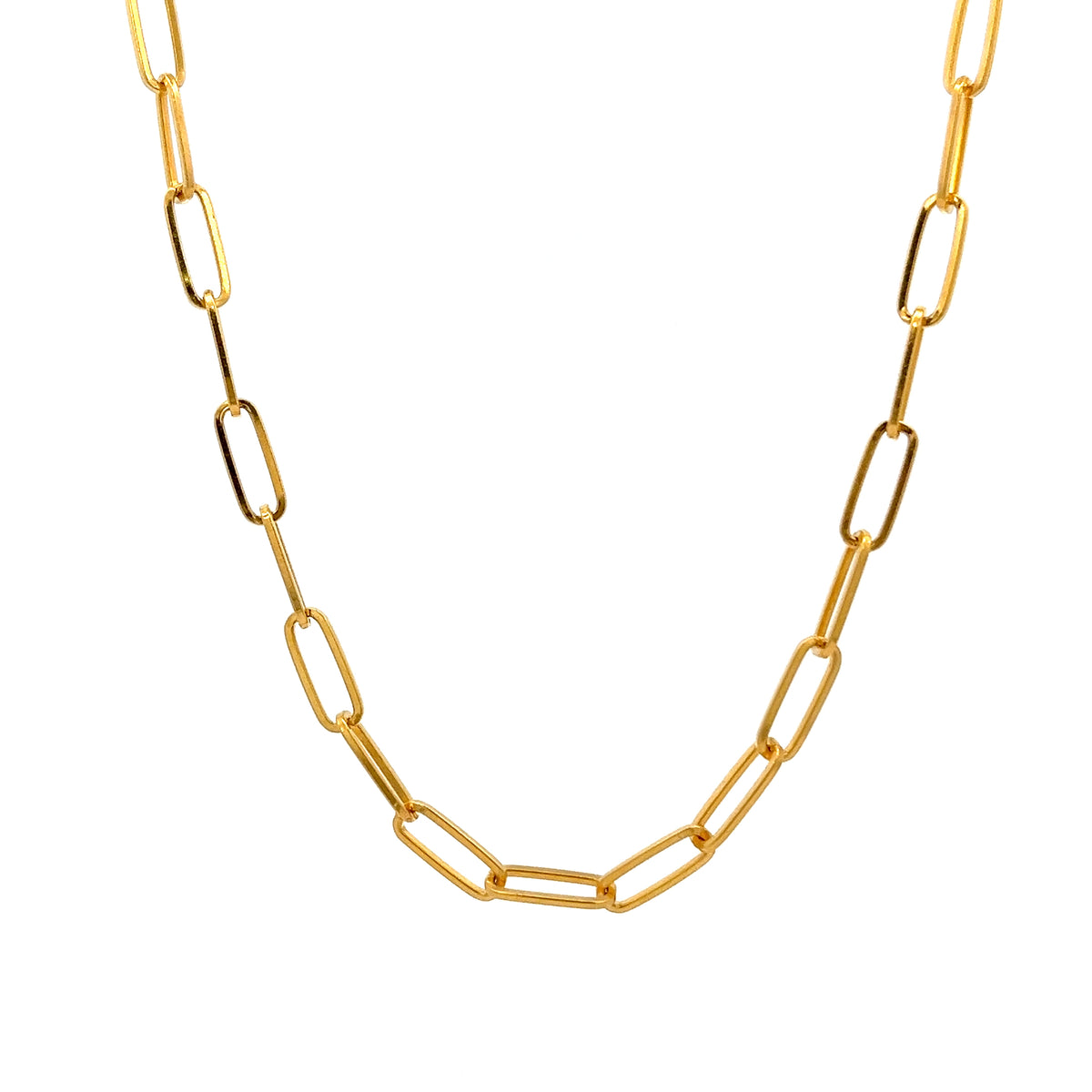 22ct Gold Elongated Oval Link Chain