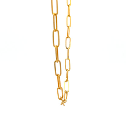 22ct Gold Elongated Oval Link Chain