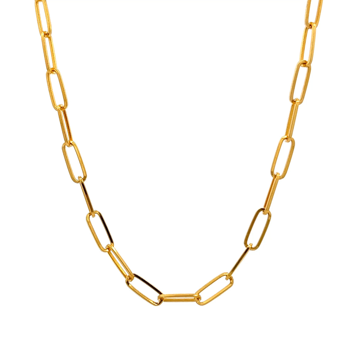 22ct Gold Elongated Oval Link Chain
