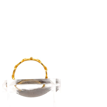 22ct Gold Ring with Twisted Openwork Design