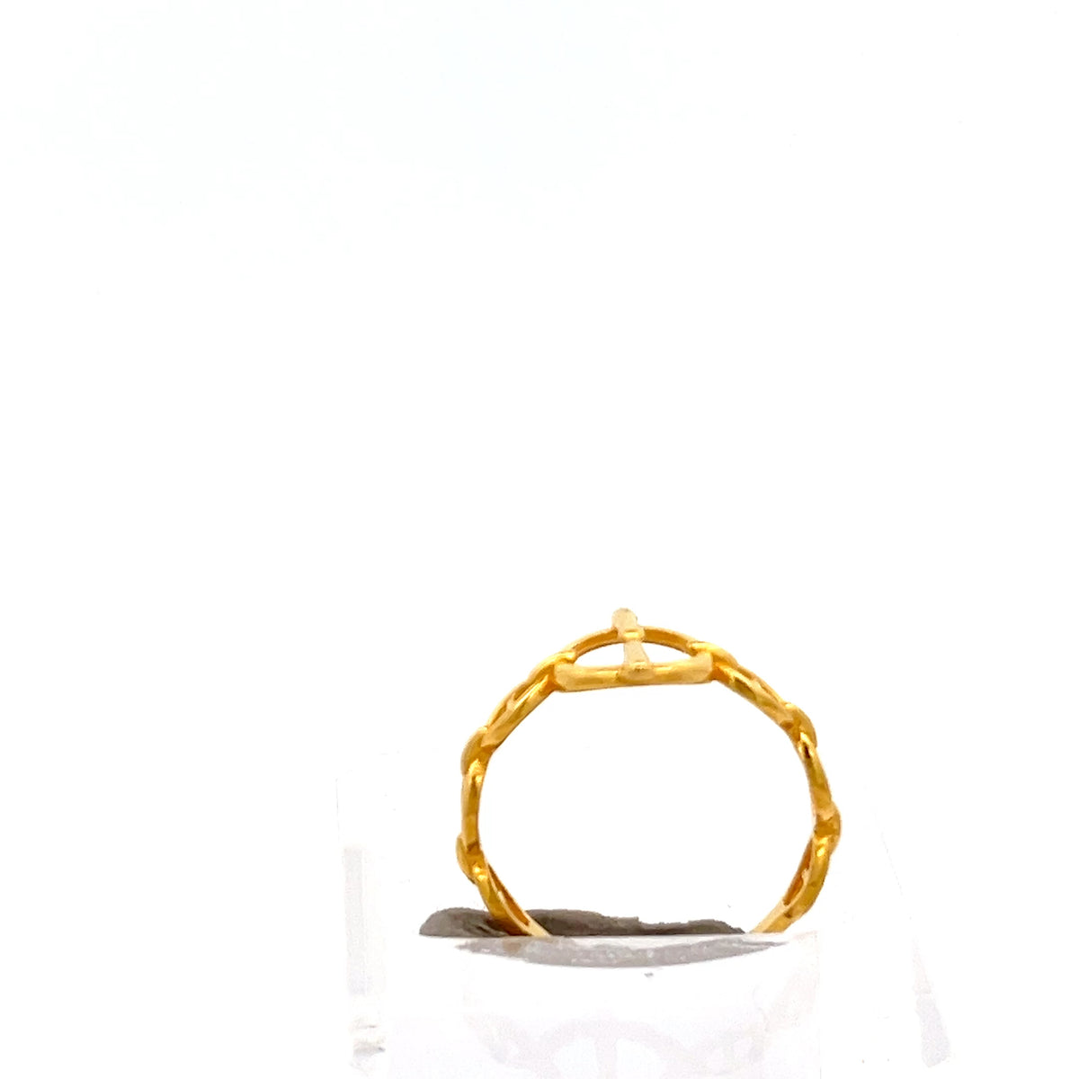 22ct Gold Ring with Twisted Openwork Design