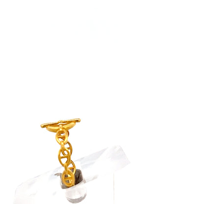 22ct Gold Ring with Twisted Openwork Design