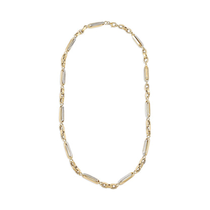 14ct Yellow Gold Fancy Link Chain Necklace