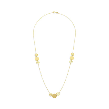 14ct Yellow Gold Circle Detail Necklace