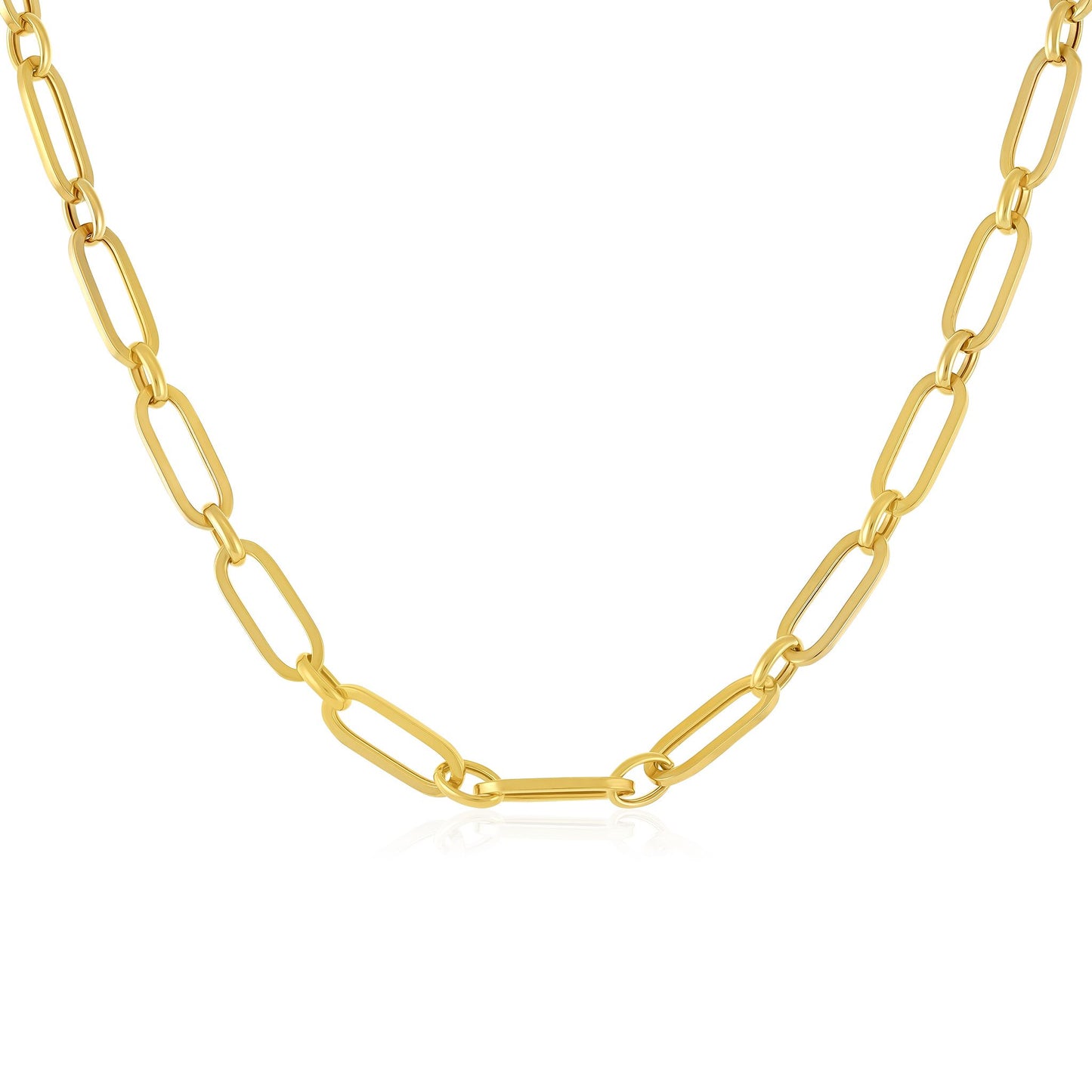 9ct Yellow Gold Chain Design Necklace