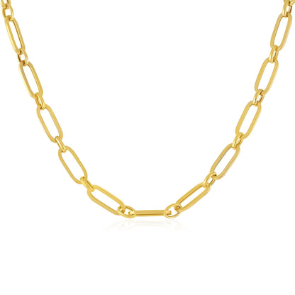 9ct Yellow Gold Chain Design Necklace