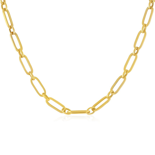 9ct Yellow Gold Chain Design Necklace