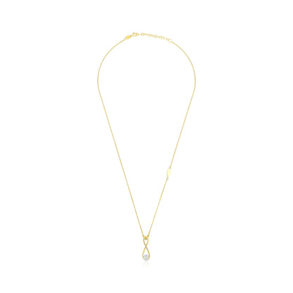 9ct Yellow Gold Infinity Pendant Necklace